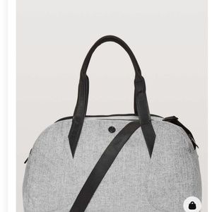 Lululemon Out Of Range Duffle Bag, Heathered Black